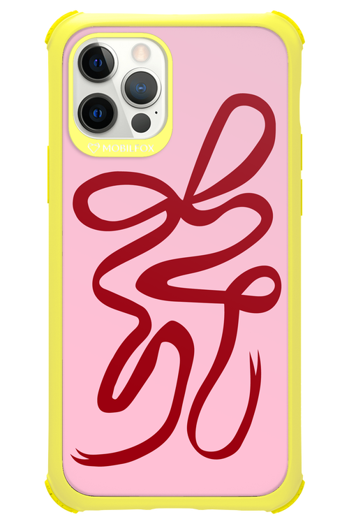 Burgundy Bow - Apple iPhone 12 Pro