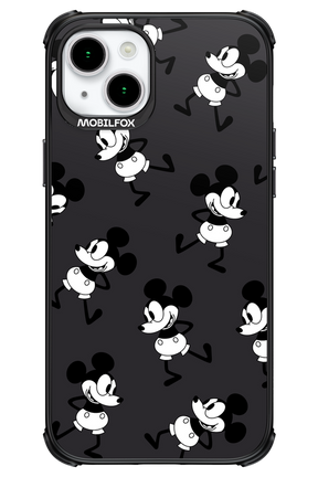 Iconic Mouse (antracite pattern) - Apple iPhone 15 Plus