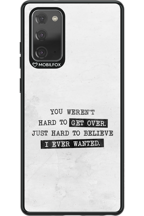 Hard to Believe - Samsung Galaxy Note 20