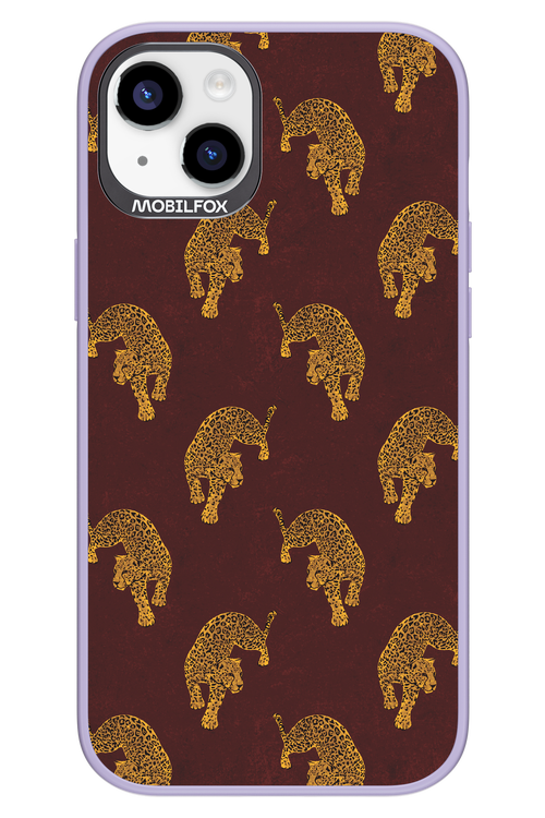 Burgundy Leopard Pattern - Apple iPhone 14 Plus