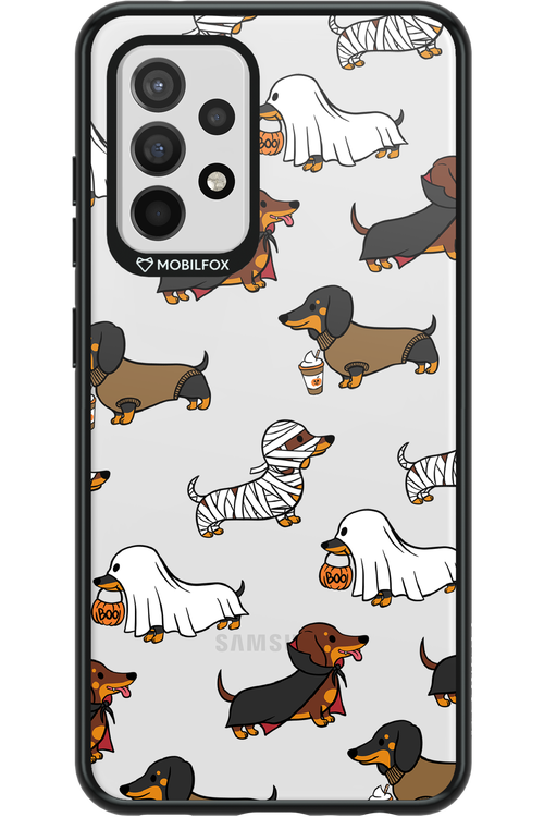 Scary Dachshund (Transparent) - Samsung Galaxy A52 / A52 5G / A52s