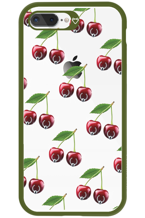 Spicy Cherries Transparent - Apple iPhone 8 Plus