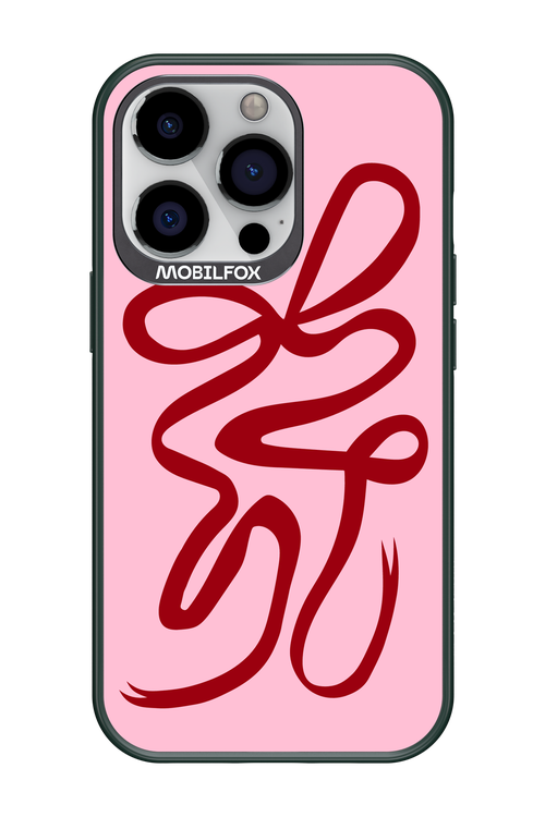 Burgundy Bow - Apple iPhone 13 Pro