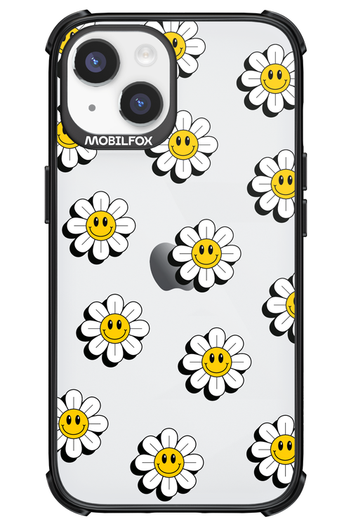 Smiley Flowers Transparent - Apple iPhone 14