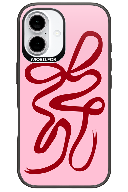 Burgundy Bow - Apple iPhone 16