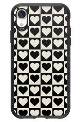 Checkered Heart - Apple iPhone XR