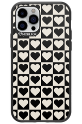 Checkered Heart - Apple iPhone 12 Pro