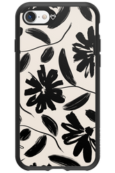 Monochrome Flowerss - Apple iPhone 8