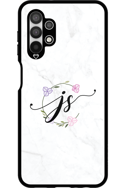 JS Monogram White - Samsung Galaxy A13 4G