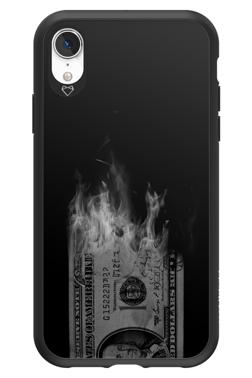 Money Burn B&W 2.0 - Apple iPhone XR