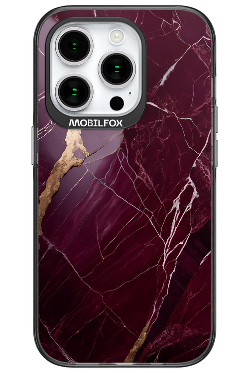 Burgundy Marble 2.0 - Apple iPhone 15 Pro