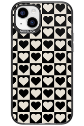 Checkered Heart - Apple iPhone 15 Plus