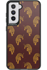 Burgundy Leopard Pattern - Samsung Galaxy S21 FE