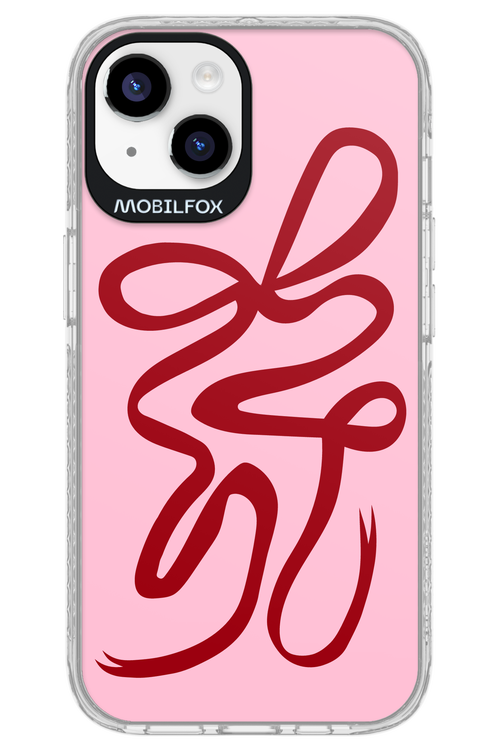 Burgundy Bow - Apple iPhone 14