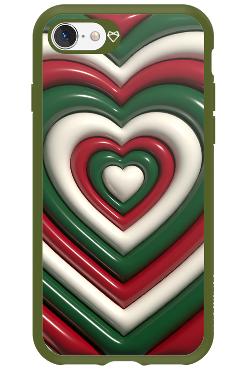 XMAS Hearts - Apple iPhone 8