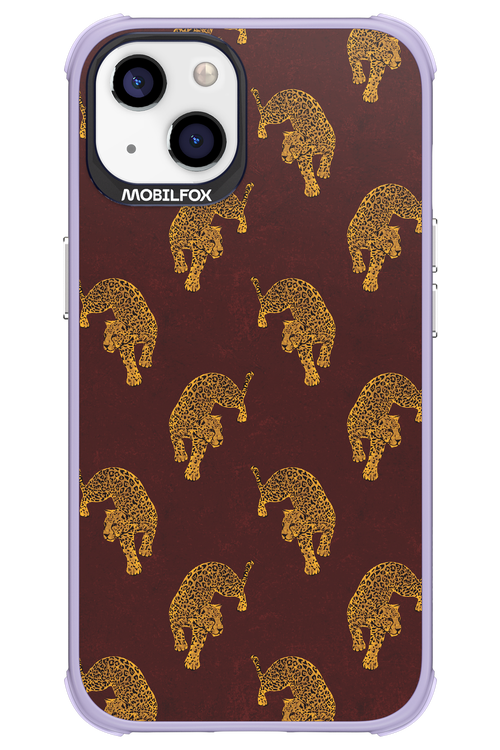 Burgundy Leopard Pattern - Apple iPhone 13