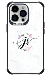 JS Monogram White - Apple iPhone 13 Pro