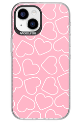 Line Heart Pink - Apple iPhone 15