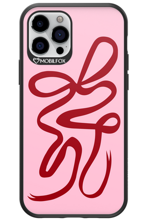 Burgundy Bow - Apple iPhone 12 Pro