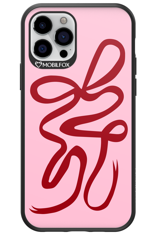 Burgundy Bow - Apple iPhone 12 Pro