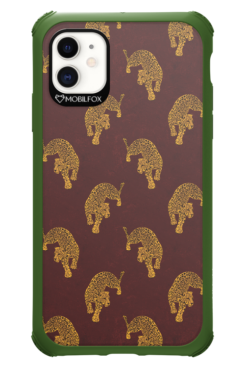 Burgundy Leopard Pattern - Apple iPhone 11