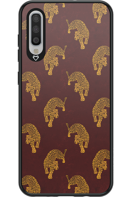 Burgundy Leopard Pattern - Samsung Galaxy A70