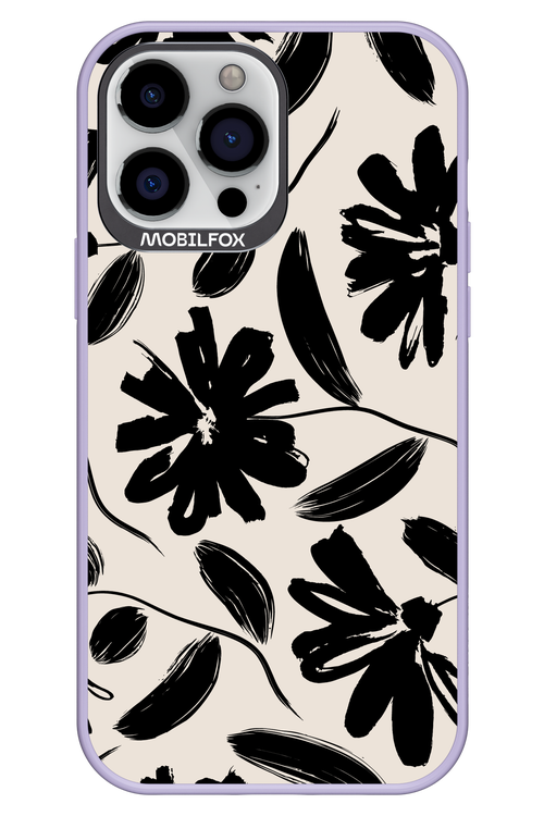 Monochrome Flowerss - Apple iPhone 13 Pro Max