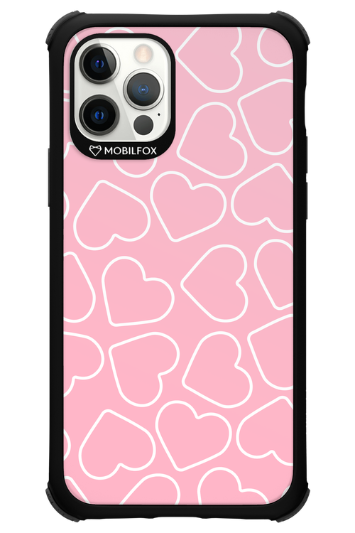 Line Heart Pink - Apple iPhone 12 Pro