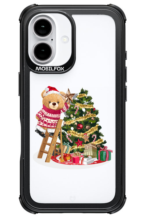 Christmas Bear (Transparent) - Apple iPhone 16