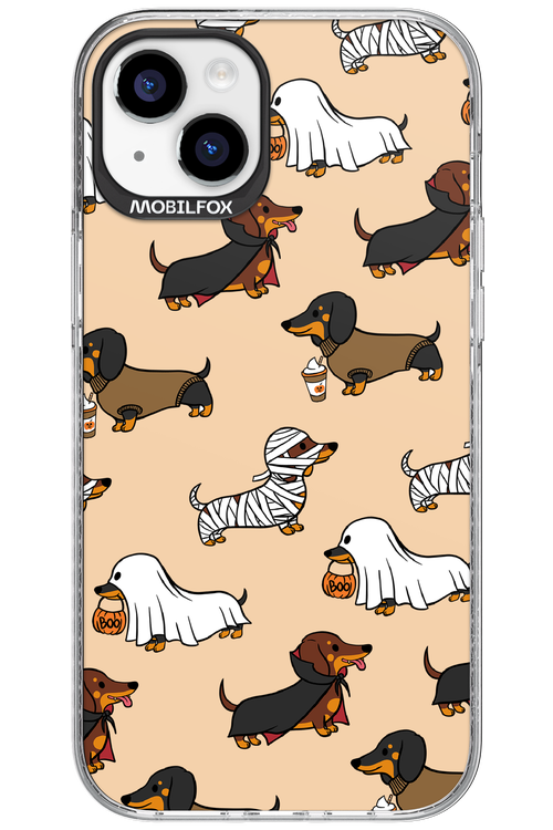 Scary Dachshund - Apple iPhone 15 Plus