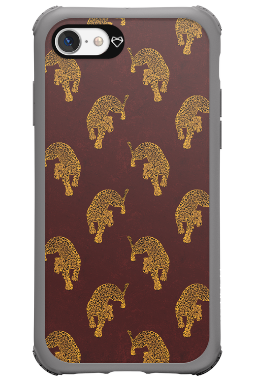 Burgundy Leopard Pattern - Apple iPhone 7