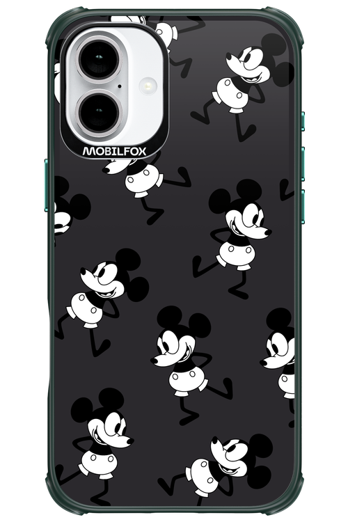 Iconic Mouse (antracite pattern) - Apple iPhone 16 Plus