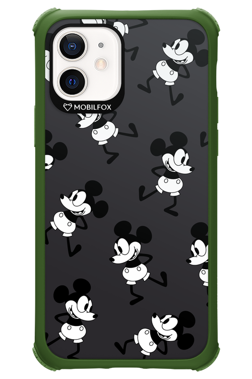 Iconic Mouse (antracite pattern) - Apple iPhone 12