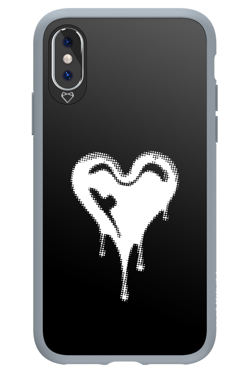 Heart Black - Apple iPhone XS